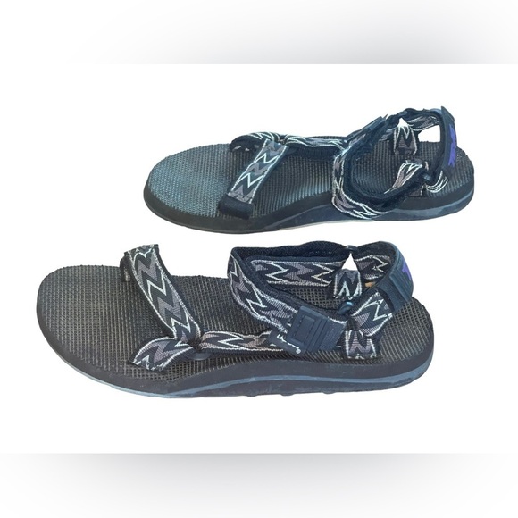 TEVA Men’s  Sport brown / black  Aztec Pattern sandals size 10 GUC